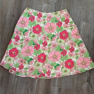 GAP Floral Pink and Green Women's Skirt size 4